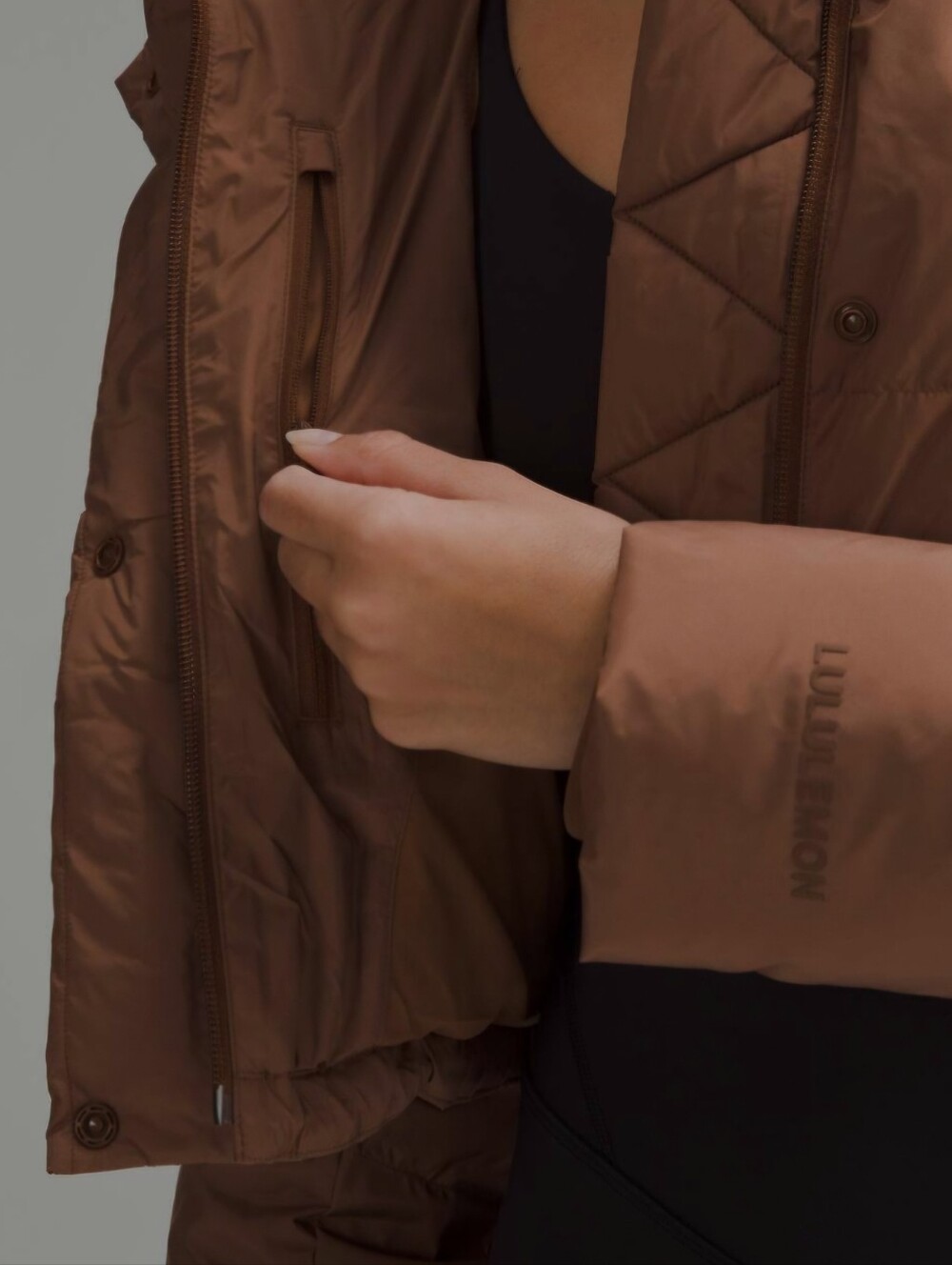 lululemon Brown Puffer Jacket - Picture 6 of 6